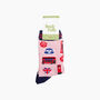 London Landmarks Bamboo Socks In Pink, thumbnail 4 of 4