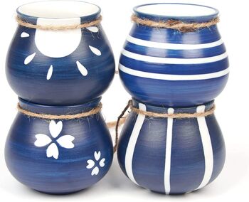 Four Pots Hanging Ceramic Planter Set, 3 of 7