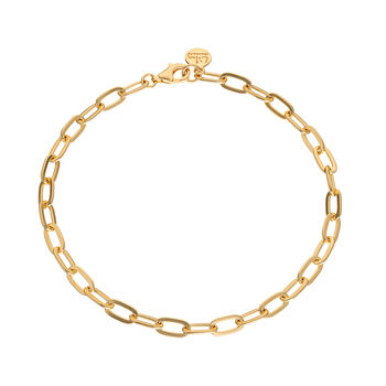 18ct Gold Chunky Oval Link Charm Collector Bracelet, 2 of 5