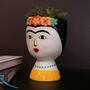 Frida Face Vase Planter, thumbnail 2 of 4