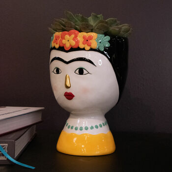 Frida Face Vase Planter, 2 of 4