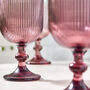 Set Of Four Luxury Rouge Wine Glasses, thumbnail 4 of 6
