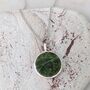 The Circle Peridot August Birthstone Necklace, Silver, thumbnail 5 of 8