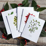 Christmas Botanical Note Card Set, thumbnail 5 of 5