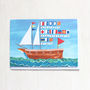 Nautical Alphabet Father's Day Card, thumbnail 1 of 3