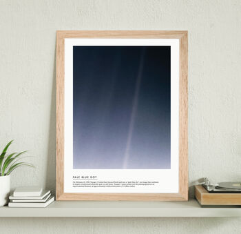 Pale Blue Dot Earth From Space Print, 7 of 9