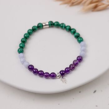 December Birthstone Bracelet Sagittarius Zodiac Gemstone Jewellery Gift, 3 of 4