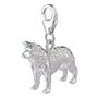 Border Collie Sterling Silver Charm, thumbnail 3 of 8