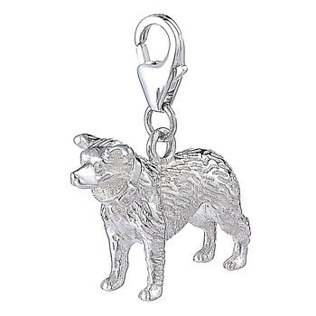 Border Collie Sterling Silver Charm, 3 of 8