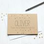 Personalised Page Boy Thank You Card, Gold Dots, thumbnail 3 of 4