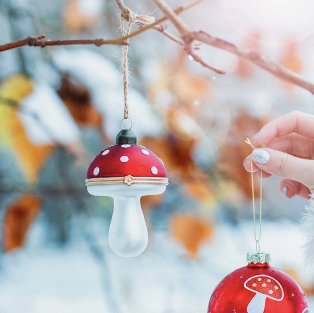 Mushroom Locket Style Opening Bauble, 1 of 4