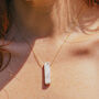 Gold Tone Howlite Pendant Necklace, thumbnail 3 of 6