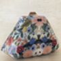 Multicoloured Blue Handcrafted Pearl Floral Clutch Bag, thumbnail 3 of 10