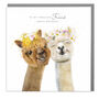 Fabulous Friend Alpaca Birthday Card For Best Friends, thumbnail 1 of 1