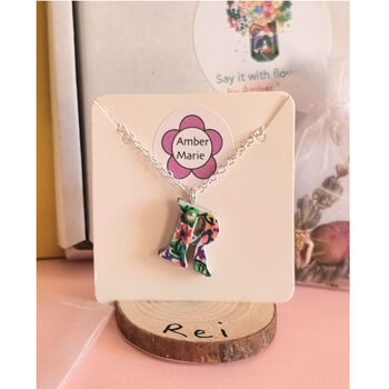 Letterbox Gift To Go Floral Initial Necklace, 3 of 10