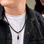 Customisable Unisex Black Box Link Chain Necklace, thumbnail 3 of 12