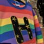 Glittery Star Initial / Number Rainbow Jumper, thumbnail 3 of 3