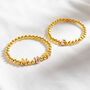 Personalised Gold Ball Colourful Bracelet, thumbnail 2 of 5