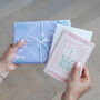 Blue And Pink Double Sided Botanical Wrapping Paper, thumbnail 6 of 6