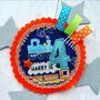 Personalised Train Theme Birthday Badge, thumbnail 4 of 4