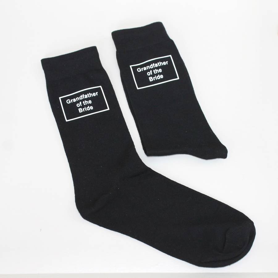 Grandfather Of The Bride / Groom Wedding Socks By Chapel Cards
