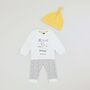 Personalised Stars And Spots Baby Outfit Set, thumbnail 1 of 3