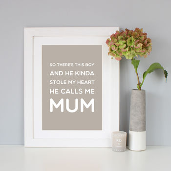 'Mummy' Gift Quote Print, 4 of 10
