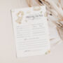 Personalised Baby Shower Predictions And Advice Cards, thumbnail 1 of 2