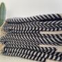 Zigzag Design Navy Soft Sofa Throw, thumbnail 6 of 11