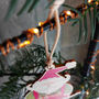 'Gardening Father Christmas' Wooden Decoration, thumbnail 3 of 7