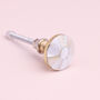 G Decor Cordelia Mother Of Pearl Gold Brass Pull Knobs, thumbnail 3 of 5