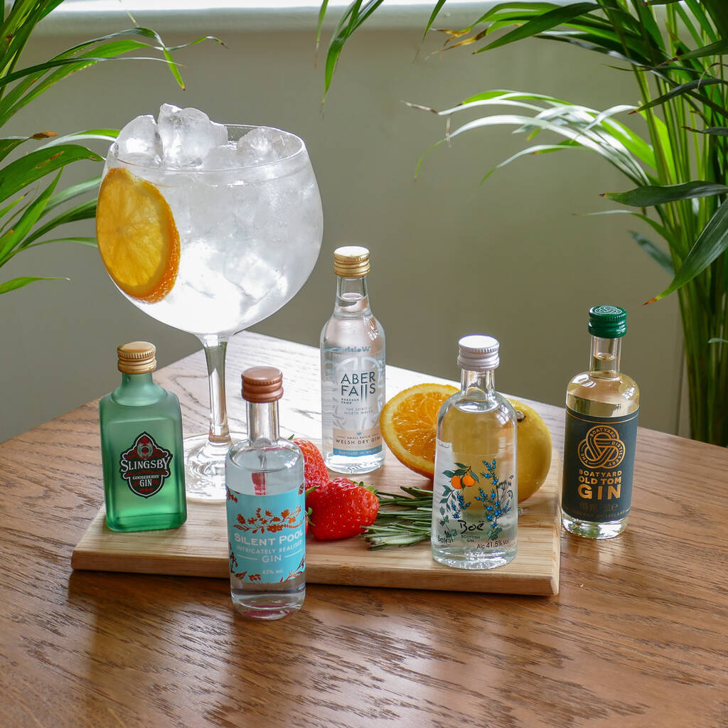 The Uk Gin Tour Five Gin Tasting Gift Set By Taste
