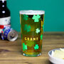 Personalised St Patrick's Day Printed Pint Glass, thumbnail 1 of 6