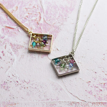 Framed Family Birthstone Necklace, 2 of 12