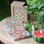 Colourful Set Of Flower Coasters, thumbnail 1 of 3