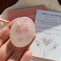 Rose Quartz Worry Stone For Comfort And Love, thumbnail 3 of 5