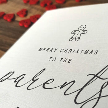 Parents To Be Personalised Handmade Christmas Card, 4 of 4