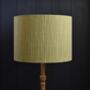 Ochre Stitch Drum Lampshade, thumbnail 1 of 5