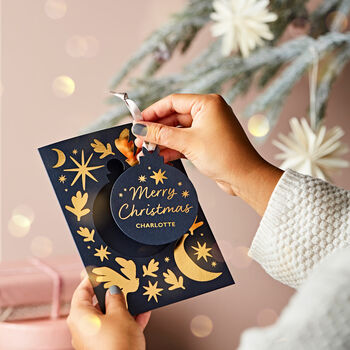 Personalised Pop Out Christmas Decoration Card, 3 of 4