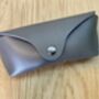 Personalised Grey Leather Glasses Case, thumbnail 9 of 10