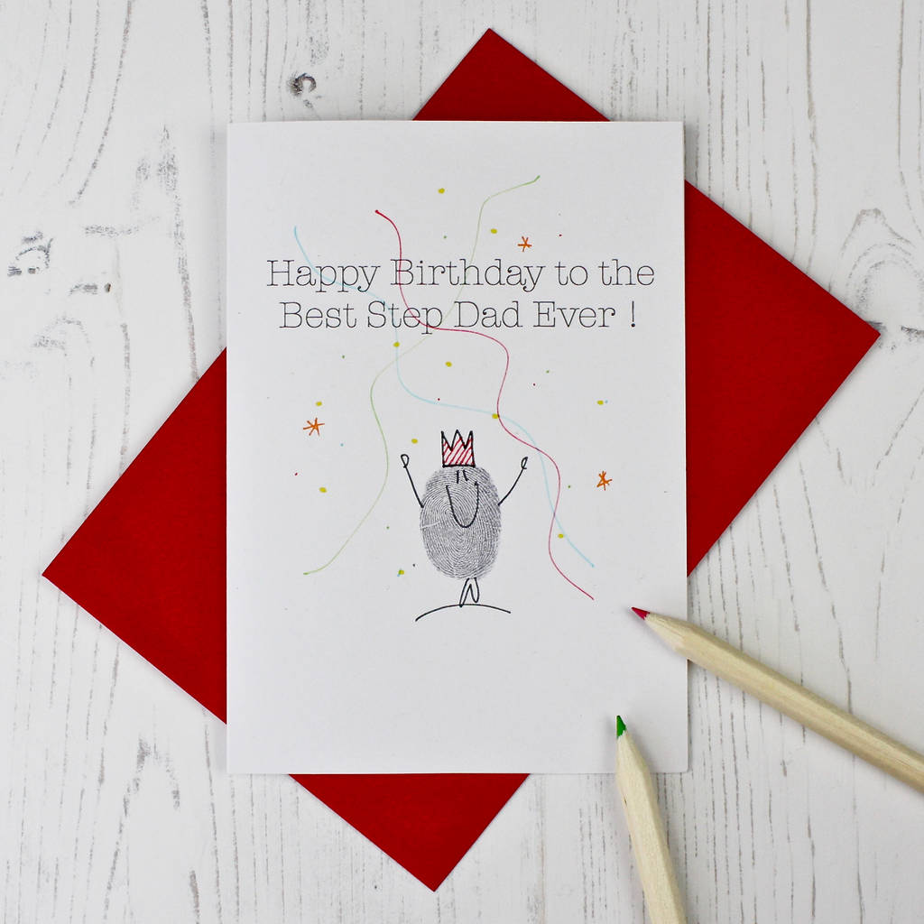 Step Dad Birthday Card By Adam Regester Design Notonthehighstreet