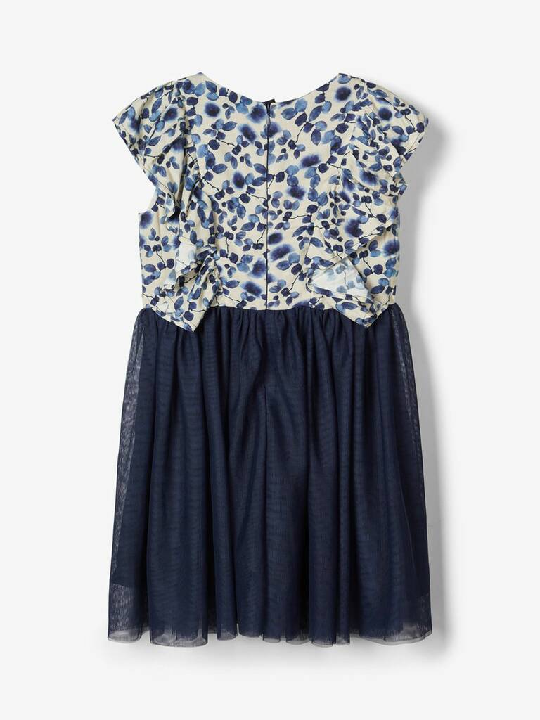 short sleeve frill dress