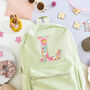 Liberty Of London Initial Children's Backpack Green, thumbnail 2 of 8