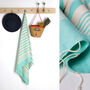Personalised Handloomed Cotton Beach And Bath Towel, thumbnail 4 of 9