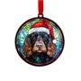 Cocker Spaniel Black In Santa Hat Suncatcher Decoration, thumbnail 6 of 6