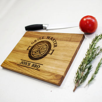 Personalised Bbq Serving /Chopping Oak Board, 3 of 4