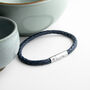 Personalised Men's Compass Capsule Leather Bracelet, thumbnail 2 of 12