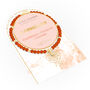 Carnelian And Gold Beads Healing Crystals Bracelet Gift, thumbnail 1 of 5