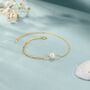 Sterling Silver Mixed Chain Freshwater Pearl Bracelet, thumbnail 2 of 12