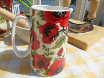 Small Jug In Poppy Chintz Design, 5 of 8